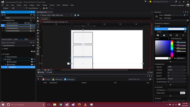 Renaming Visual State